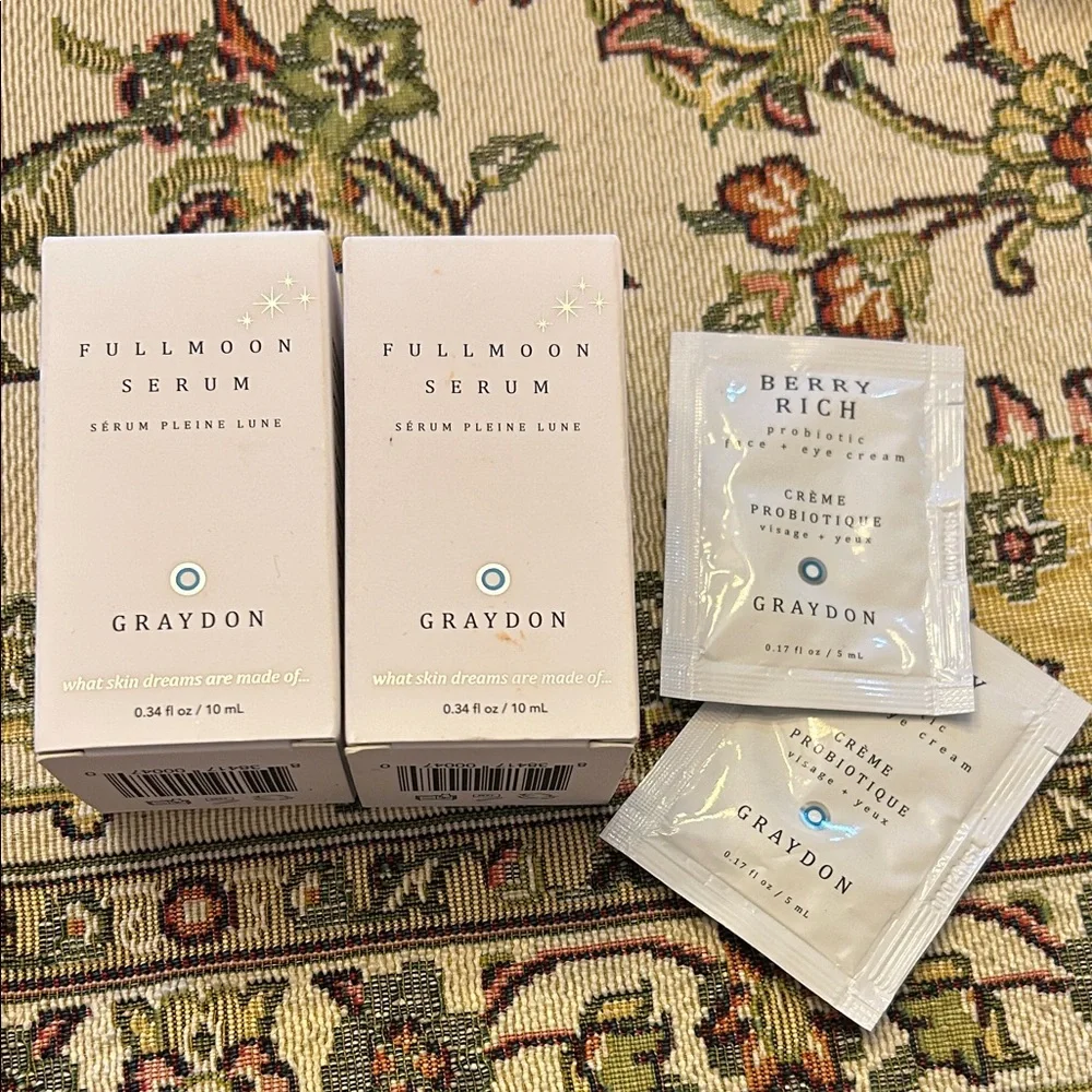 NWT Graydon Clean Skincare Fullmoon Serum Set